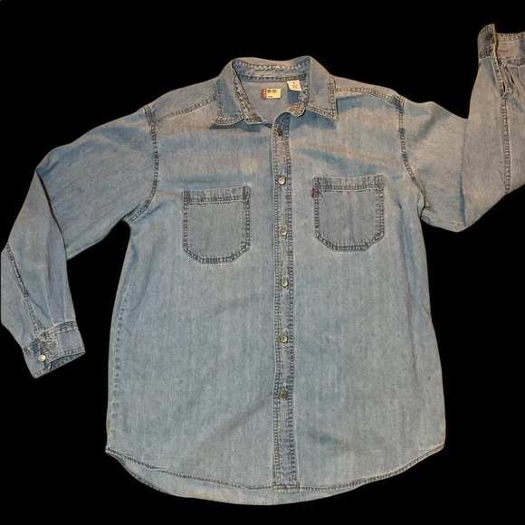 Vintage Levis Red Tab Denim Shirt Men's Med​​​​​​​​​​​​​​​​​​​​​​​​ - Picture 1 of 7